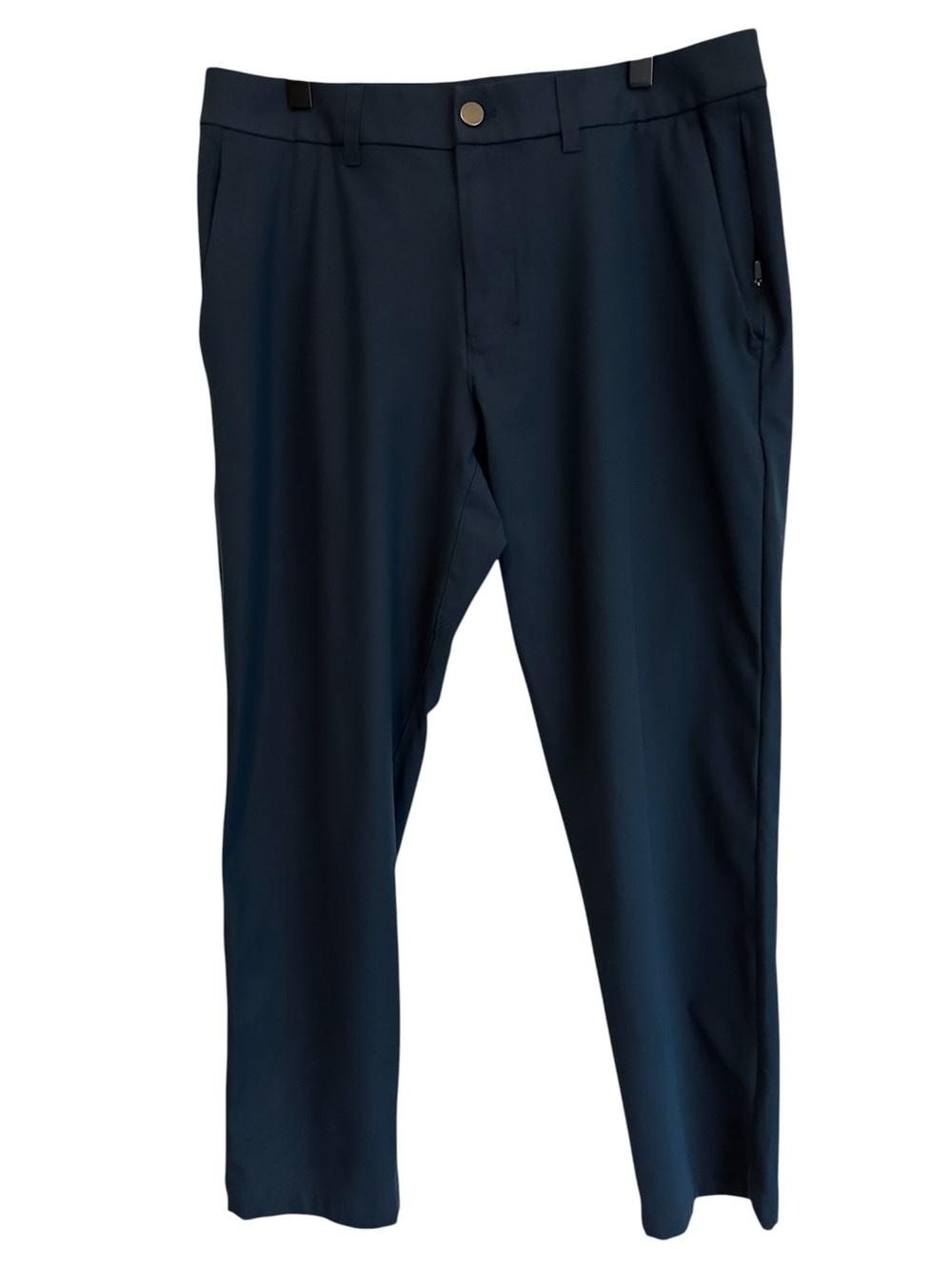 Lululemon Men Pants 32 Shirt Blue ABC Trousers Warpsteme Stretch Classic